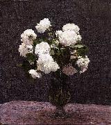 Henri Fantin-Latour White Roses oil painting reproduction